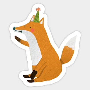 Party Cute Wolf Sticker